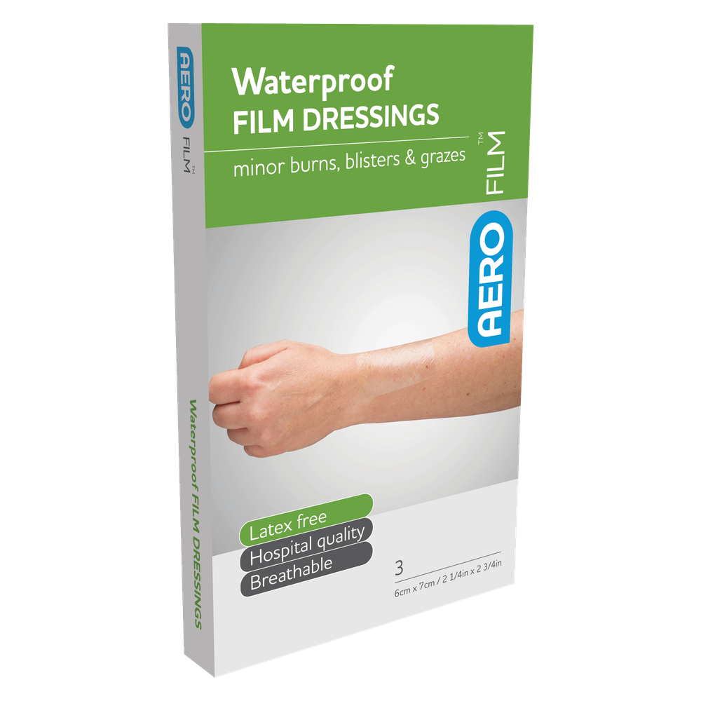 Aero Healthcare AEROFILM Waterproof Film Dressing 6 x 7cm Box/3  Env/3