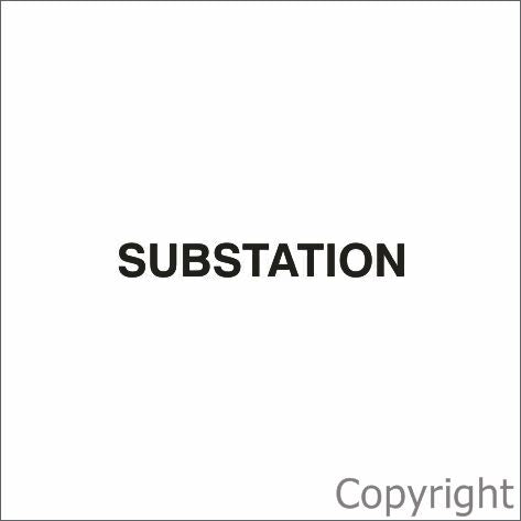 SUBSTATION 25mm H Black Vinyl Text