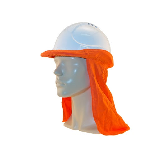 Uveto ORANGE 100% Cotton Hard Hat Flap Safety Helmet Attachment