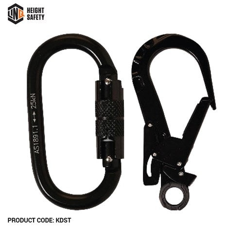 LINQ Elite Double Leg Shock Absorbing Webbing Lanyard