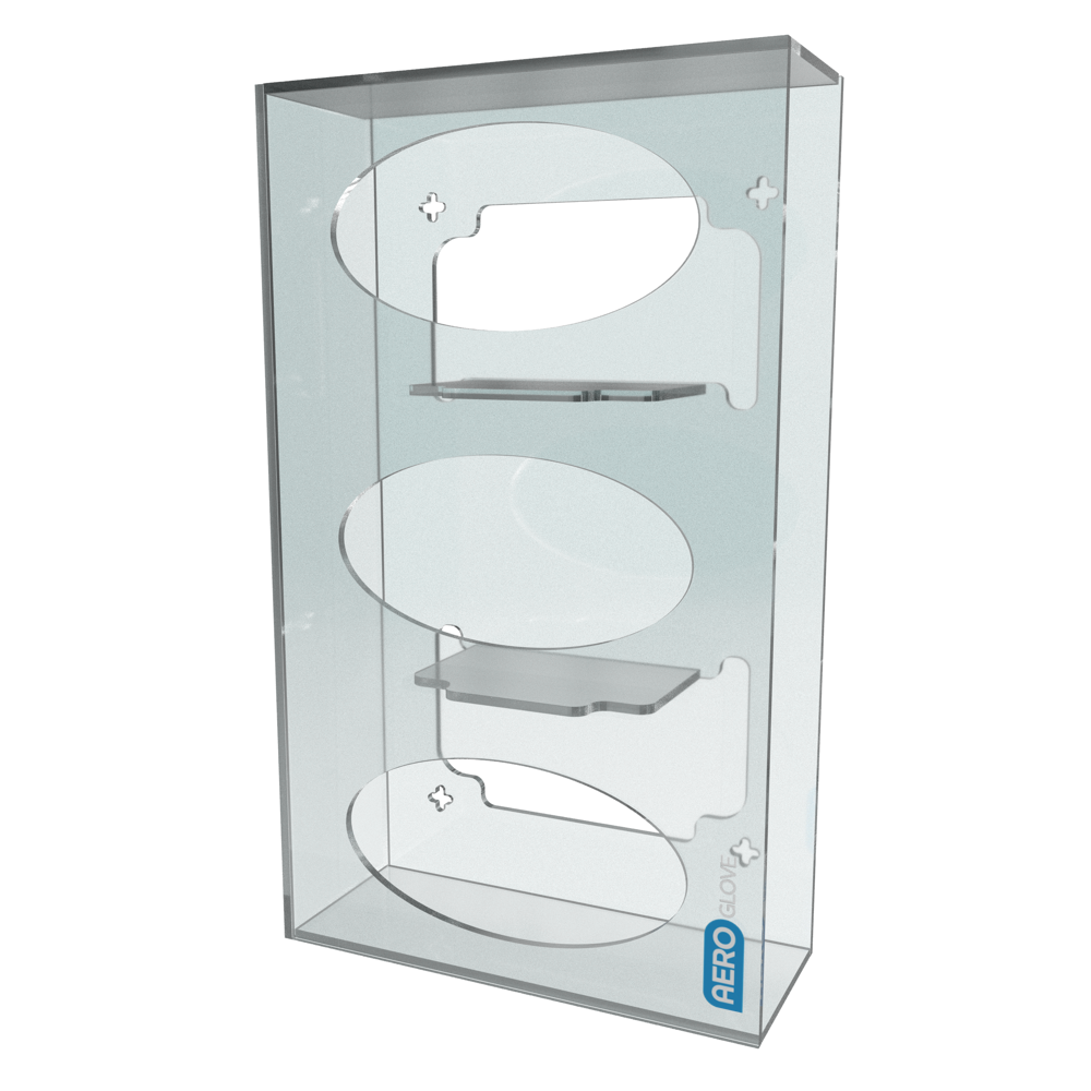Aero Healthcare AEROGLOVE Acrylic Triple Glove Dispenser