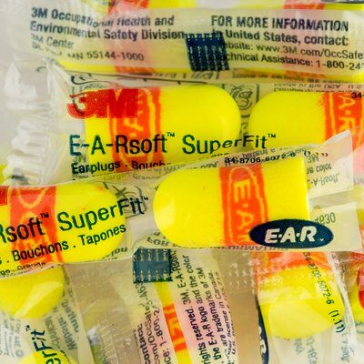 3M E-A-R soft SuperFit 30 Uncorded Earplugs Poly Bag 200 pairs/box