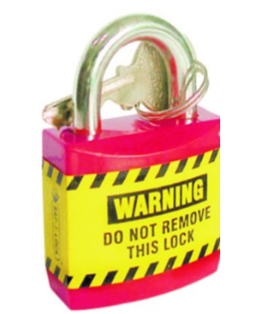 25mm Economy Red Safety Padlock (UL410)