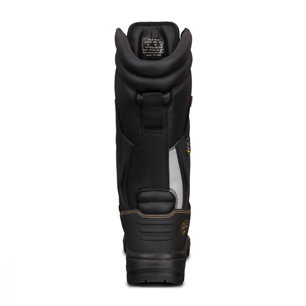 Oliver 350mm Black Laced In Zip Mining Boot - Waterproof (65-791)