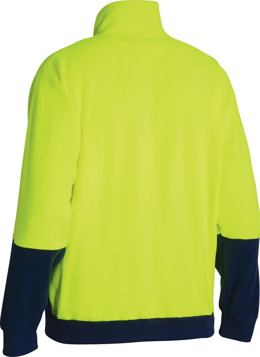 Bisley Hi Vis Polar fleece Zip Pullover