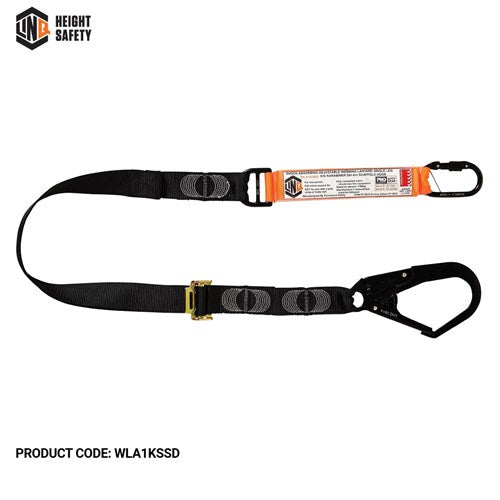 LINQ Elite Single Leg Shock Absorbing 2M Adjustable Lanyard