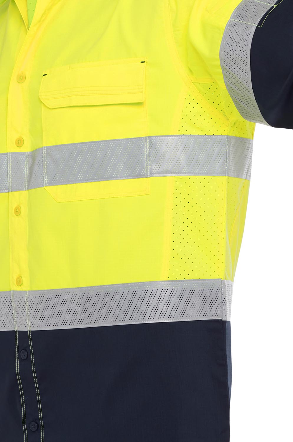 Bisley X Airflow Hi Vis Taped Stretch Ripstop Shirt