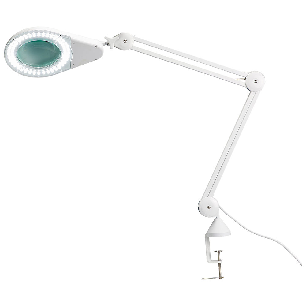 Aero Healthcare LED Magnifying Lamp with Table Clamp (12cm diameter, 115cm extension)
