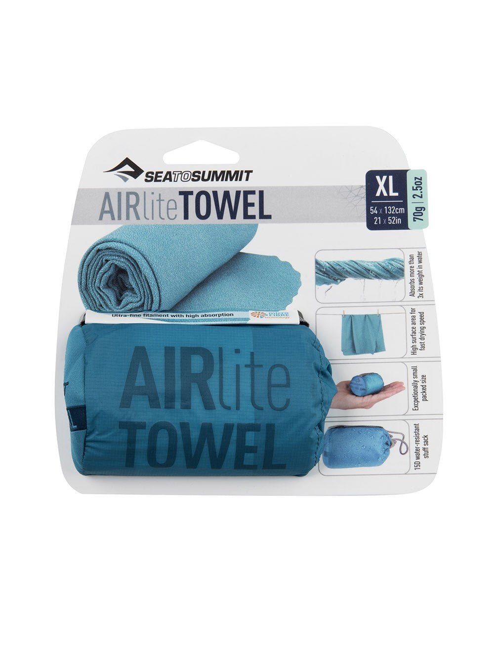 Sea to Summit X-LARGE Airlite Absorbent Towel Pacific Blue