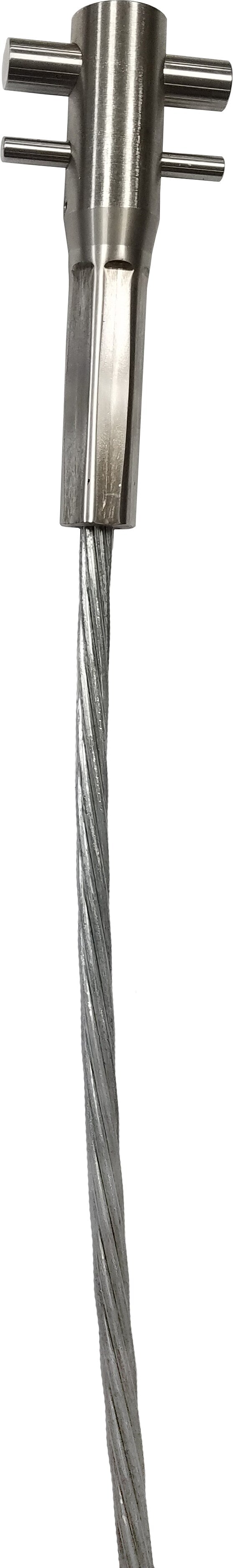 3M DBI-SALA Lad-Saf Swaged Cable 6115024, 3/8 Inch, Galvanized Steel, 80 m