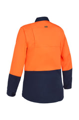 Bisley Women's Cool Lightweight Hi Vis Drill Shirt (BL6895)