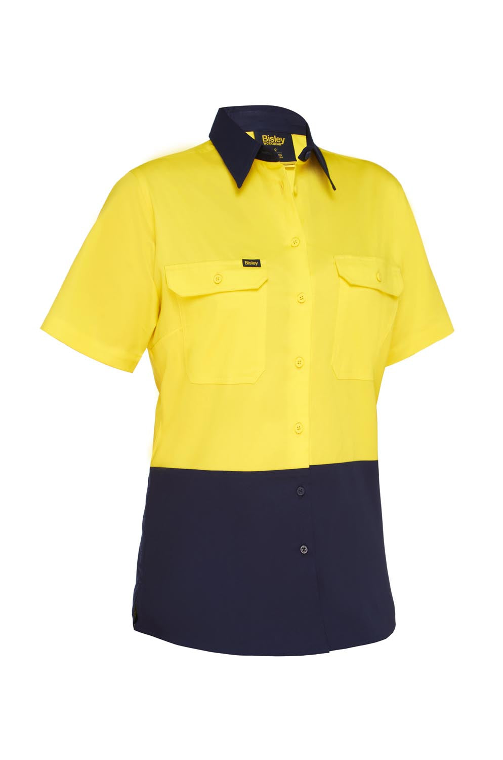 Bisley Women's Cool Lightweight Hi Vis Drill Shirt (BL1895)