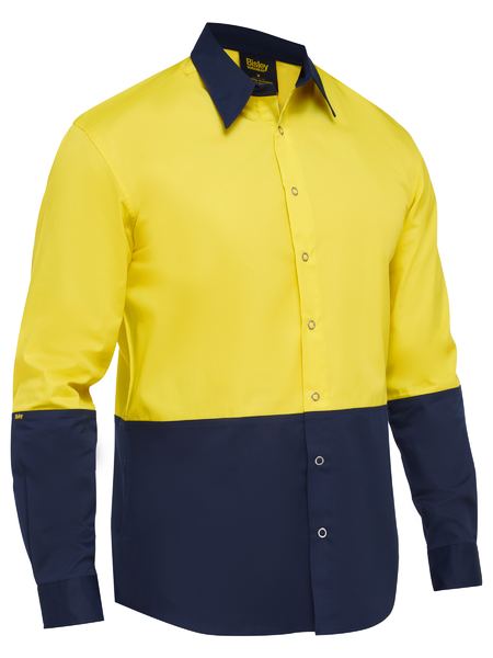 Bisley Two Tone Hi Vis Long Sleeve Shirt