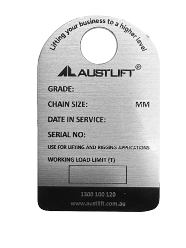 Austlift Chain Sling Tag S/S Small Size