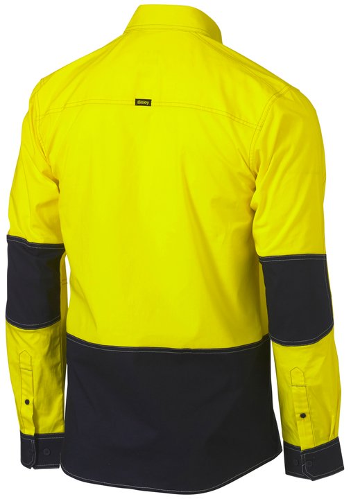 Bisley Flx & Move Two Tone Hi Vis Utility Shirt