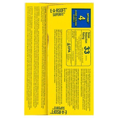 3M E-A-R soft Superfit Large Uncorded Earplugs Poly Bag 200 pairs/box (312-1255)