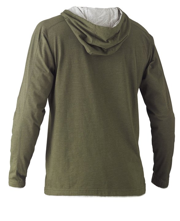 Bisley Flex & Move Cotton Rich Hoodie Long Sleeve Tee