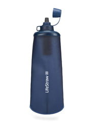 Lifestraw Mountain Blue Peak Collapsible Squeeze Bottle (LSPSF1MBWW)