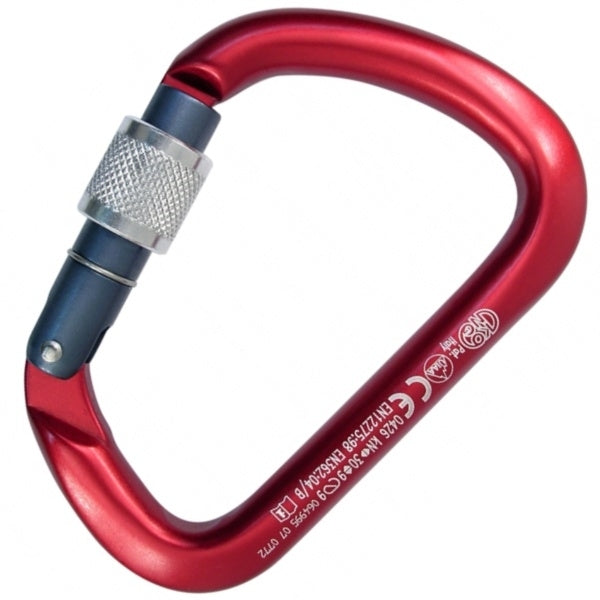 KONG 911.A1   XL Alloy Screw Gate Red