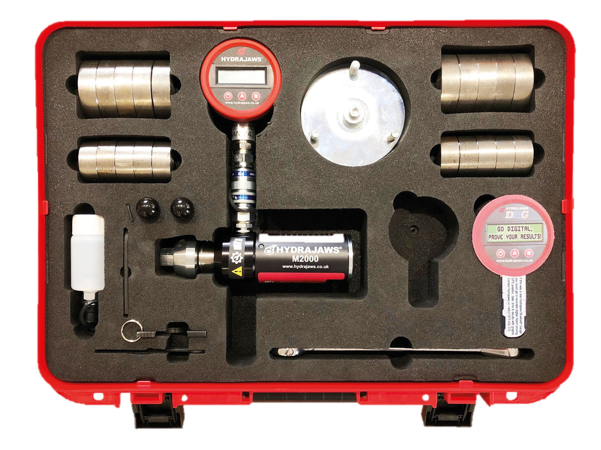 Hydrajaws M2000 Material Bond Kit with 25kN Digital Gauge (190-002) Anchor Fastener Pull Tester