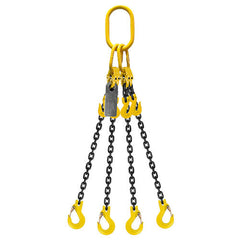 Austlift Grade 80 Chain Sling 7mm 4leg Effective Length C/W Clevis Type Grab Shortner And Clevis Sling Hook Tested