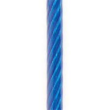 50m x 6mm Beaver G1570 PVC Coated Galvanised Wire Rope Core - 6x19 (Blue)