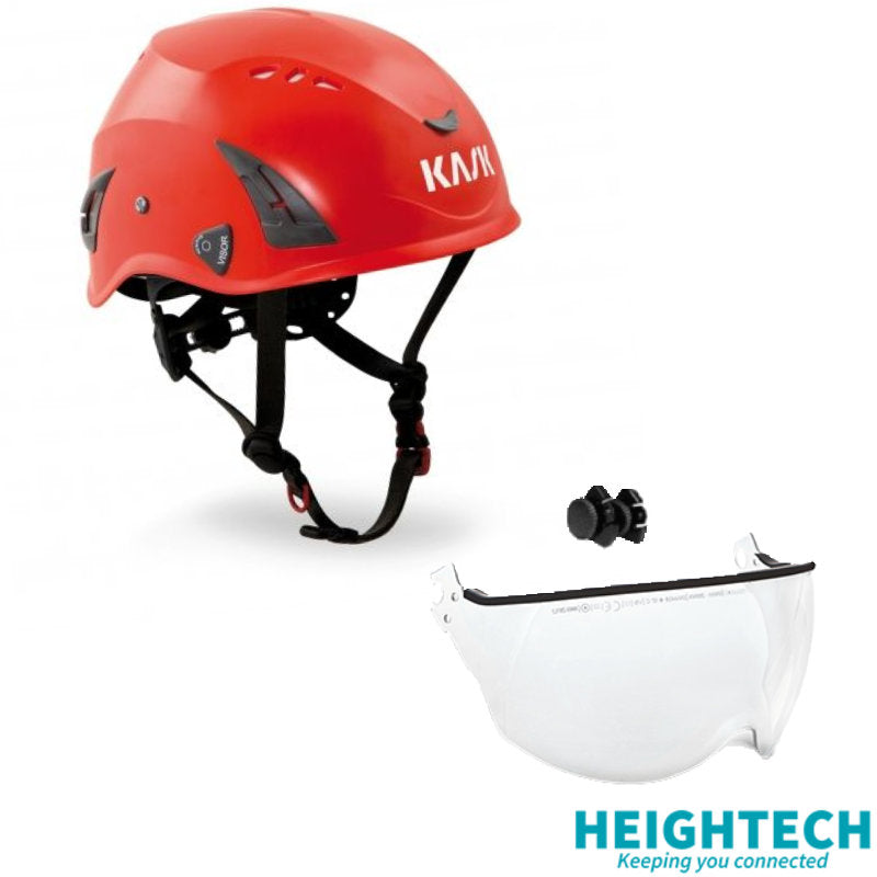 KASK HP+  Red Helmet & Clear Half Visor