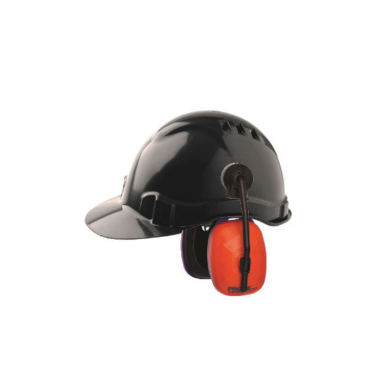 ProChoice V6 Hard Hat Vented Black (HHV6-BL) with Viper Earmuffs (HHEM)