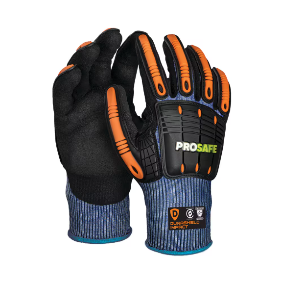 PROSAFE Durashield Impact Protection Cut D Nitrile Palm Glove  - L (Size 9)