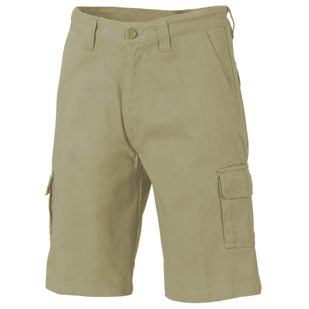 107R DNC Cotton Drill Cargo Shorts Khaki