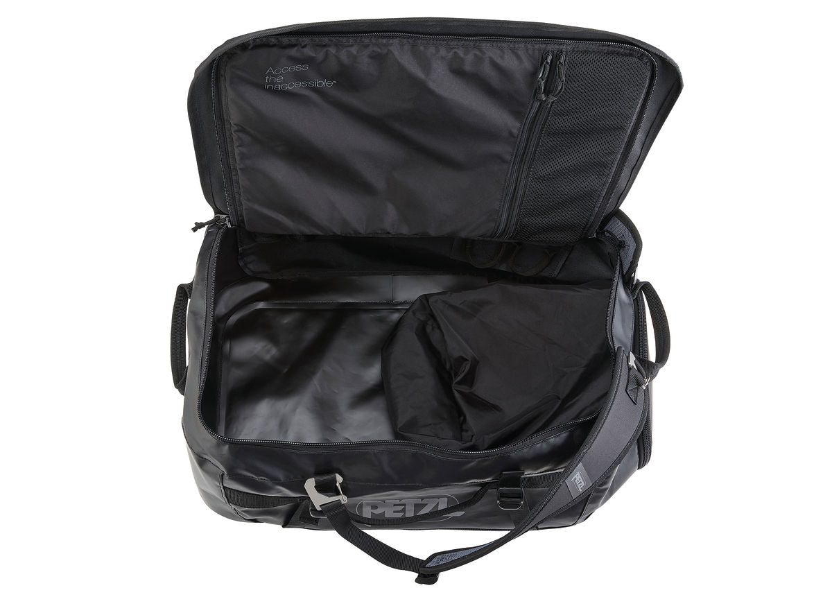 Petzl 65L Duffel Medium Black Capacity Transport Bag (S045AA02)
