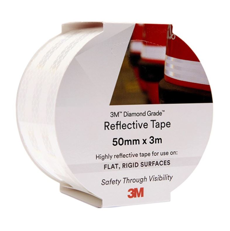 3m x 50mm WHITE 3M 983 Diamond Grade Reflective Marking Tapes (983-10)