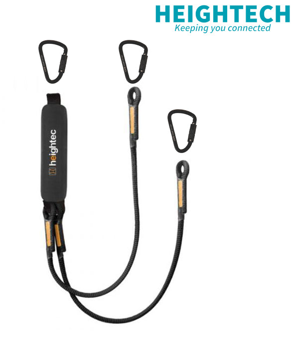 Heightec TENSOR Twin Lanyard 1.5m with 25kN Triple Action Karabiners