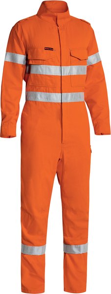 Bisley TenCate Tecasafe Plus 580 Taped Hi Vis Lightweight FR Coverall