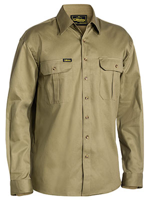 Bisley Original Cotton Drill Shirt - Long Sleeve