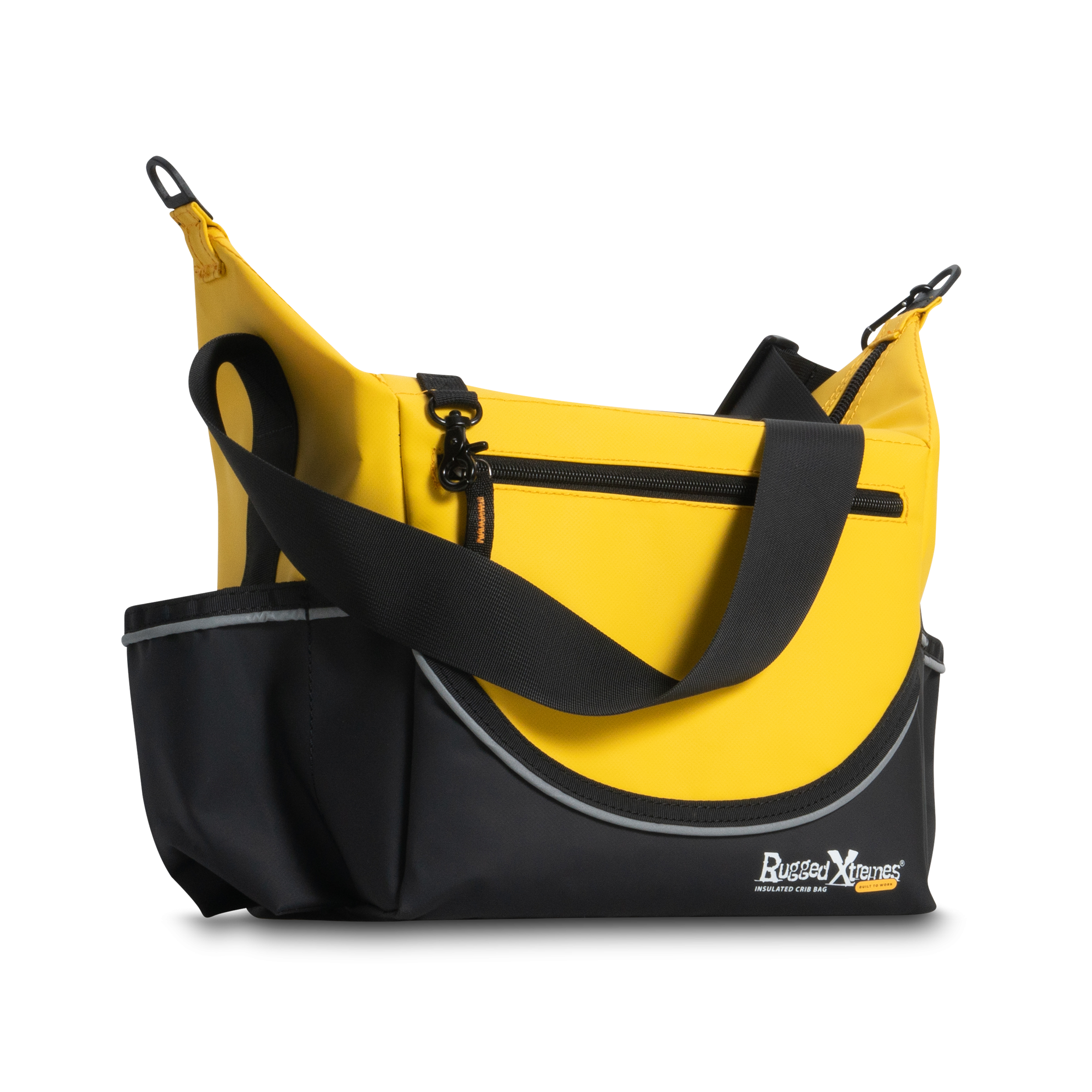 Rugged Xtremes YELLOW PVC Insulated Crib Bag with 1L Insulated Thermal Bottle