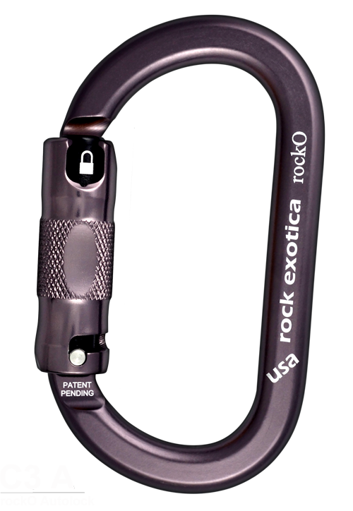 Rock Exotica rockO  Auto-Lock    Carabiner -  24Kn