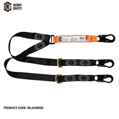 LINQ Elite Double Leg Shock Absorbing 2M Adjustable Lanyard