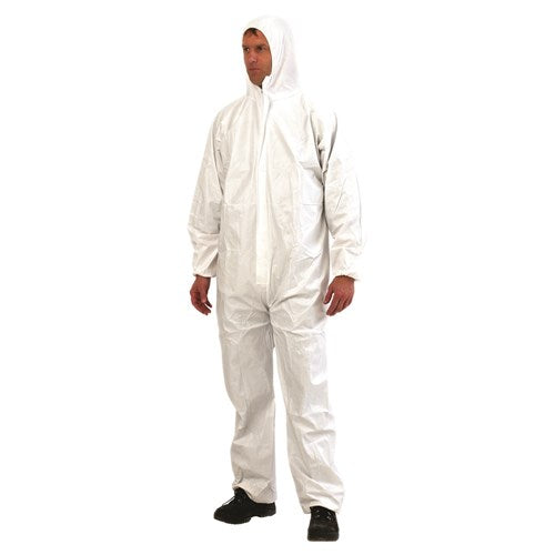 Prochoice Medium Disposable Coverall WHITE (DOW)