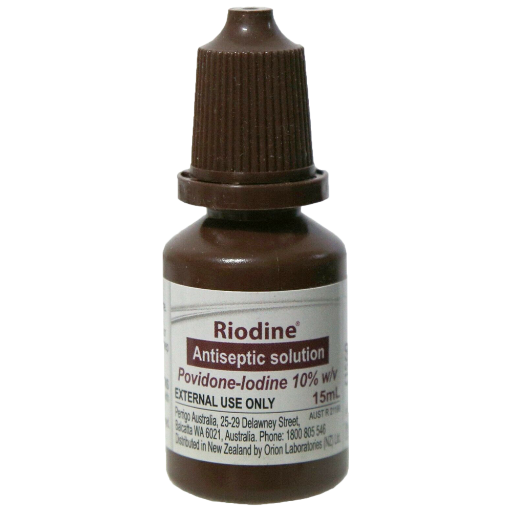 Aero Healthcare RIODINE 10% Povidone Iodine Solution Dropper Bottle 15ml