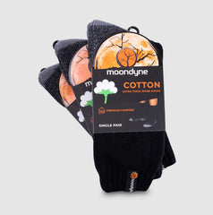 (3pack) Moondyne Size 10-14 Premium Cotton Work Sock