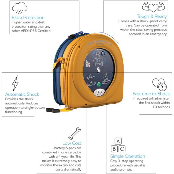 HEARTSINE Samaritan 360P Fully-Automatic Defibrillator (DG)