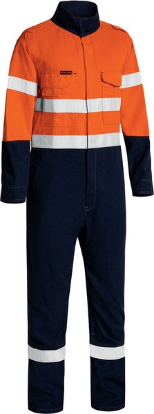 Bisley TenCate Tecasafe Plus 580 Taped Hi Vis Lightweight FR Coverall