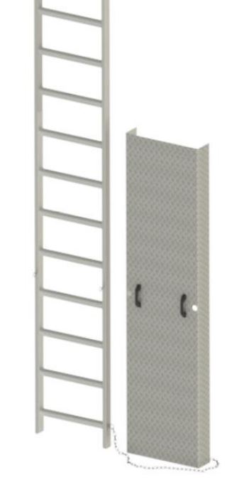 Safetylink Permanent Ladder Access Lockable Door (LADER001.14)