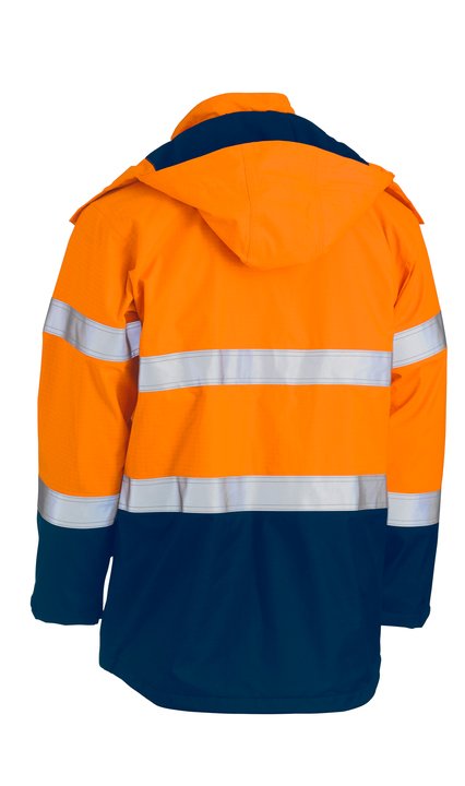 Bisley Taped Hi Vis FR Wet Weather Shell Jacket