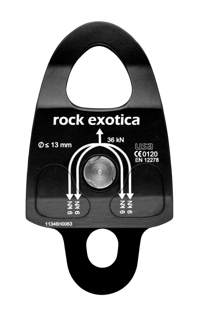 Rock Exotica Machined Rescue Pulley DOUBLE