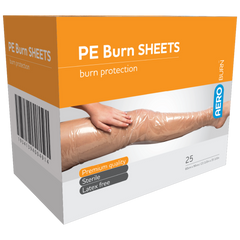Aero Healthcare AEROBURN Polyethylene Burn Sheet 60 x 90cm Box/25