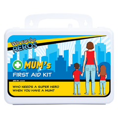 Aero Healthcare MUM'S 2 Series Plastic Waterproof First Aid Kit 21 x 7.5 x 13cm