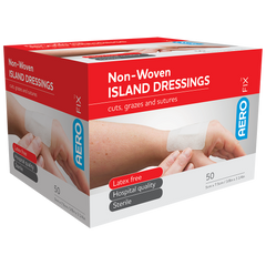 Aero Healthcare AEROFIX Non-Woven Island Dressing 5 � 7.5cm Box/50