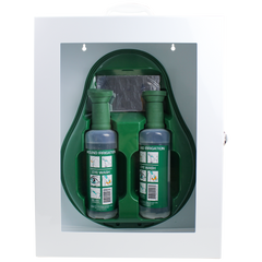 Aero Healthcare AEROWASH Drop Eyewash Station in Metal Cabinet with Perspex Front